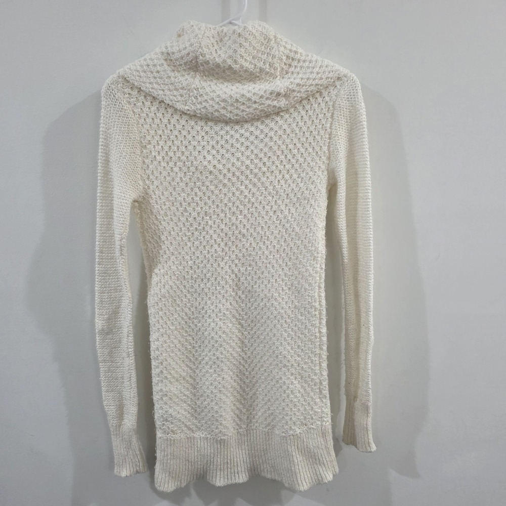Vintage Y2K American Eagle Outfitters Womens Waffle Knit Cowl Neck Sweater‎ Xxs - Picture 3 of 8